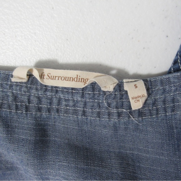Soft Surroundings Chambray Tunic Top Size Small - Picture 6 of 14